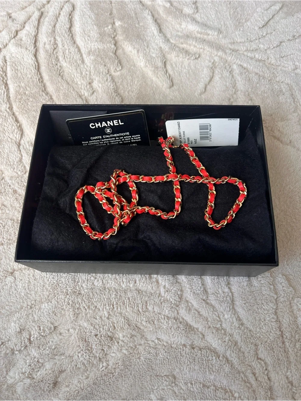 Chanel Red/Pink Quilted Chain Crossbody Reissue Wallet Crossbody Bag